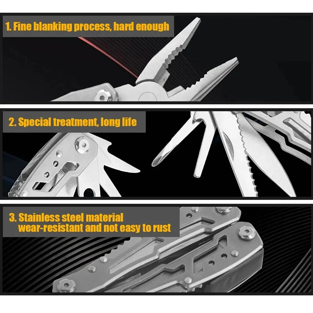 GearGrip™ — Folding Multi-Tool Knife & Pliers (Portable & Tactical)
